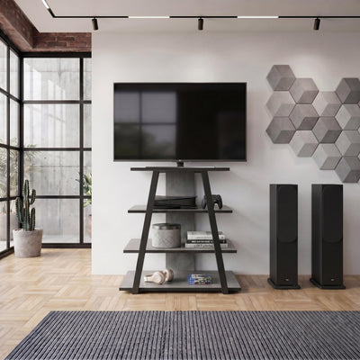 Lyno Angled Mini TV Entertainment Unit with Open Shelves - Additional Image 17