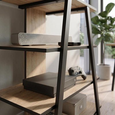 Lyno Angled Mini TV Entertainment Unit with Open Shelves - Additional Image 6