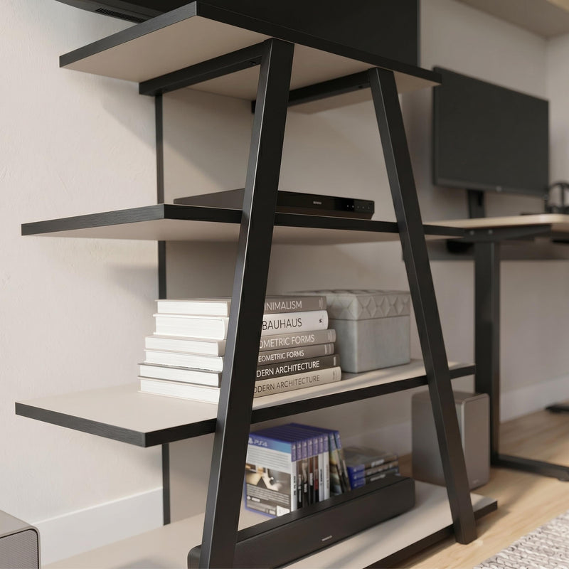 Lyno Angled Mini TV Entertainment Unit with Open Shelves - Additional Image 8