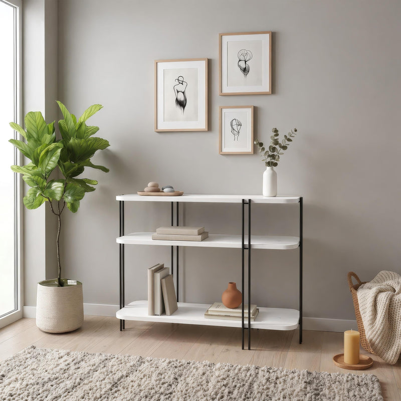 Notus Console Table with Shelves