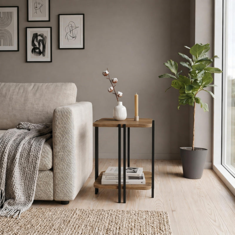 Notus 2-Tier Side Table with Shelf - Additional Image 12