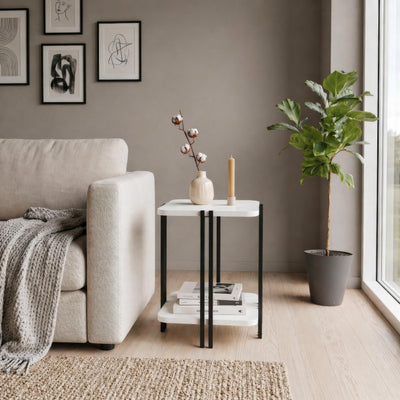 Notus 2-Tier Side Table with Shelf - Additional Image 13