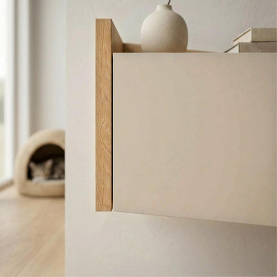 Diago Floating Bedside Table Left - close-up detail