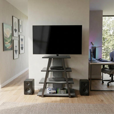 Lyno Angled Mini TV Entertainment Unit with Open Shelves - Additional Image 10