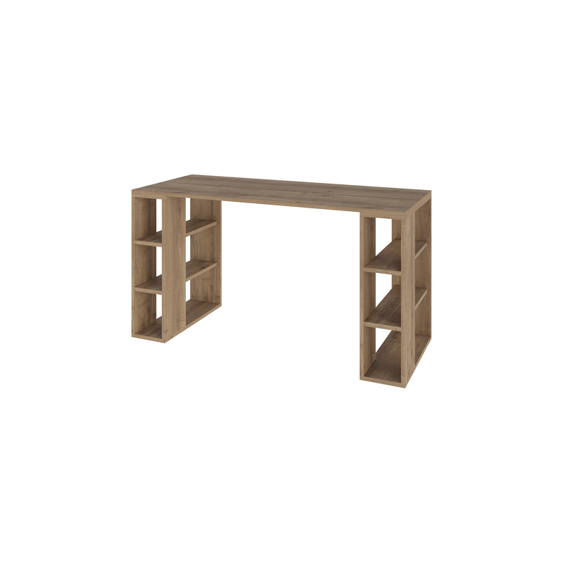 Colmar Modern Desk With Bookshelf Legs Width 140cm - Decortie