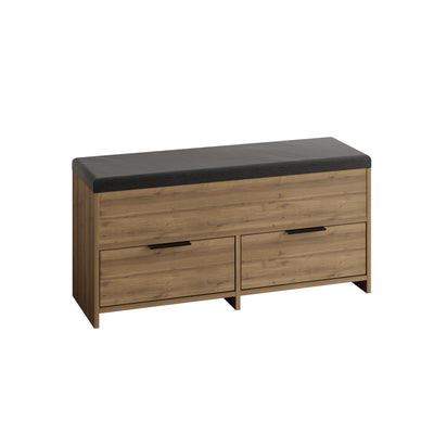 Cove Modern Shoe Storage Bench – hallway shoe bench with cushioned seat – Decortie