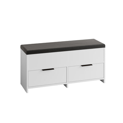 Cove Modern Shoe Storage Bench – hallway shoe bench with cushioned seat – Decortie
