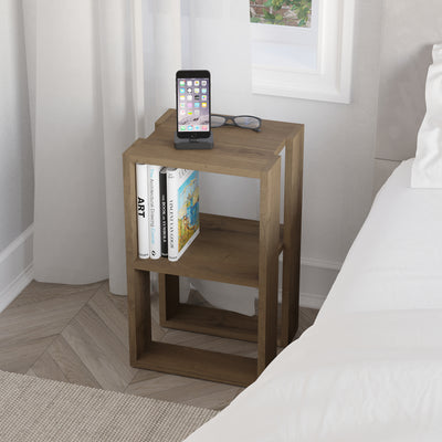 Lonie Bedside Table 34cm – interactive lifestyle view – Decortie