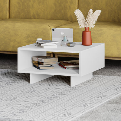 Hola Modern Coffee Table Multipurpose H 32cm in White