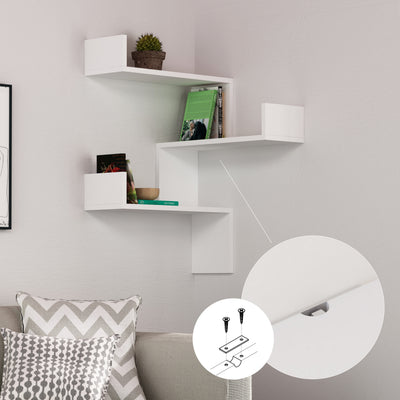 Luksa Corner Bookcase 60cm – Decortie