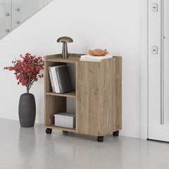 Zeo Sideboard Cabinet with Heels - Modern Design - 4 Compartments – Natural Oak