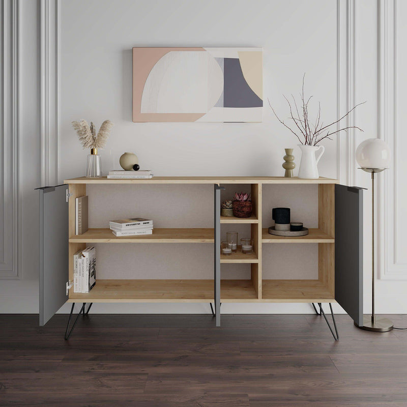 Clara Console Sideboard with open storage – Decortie