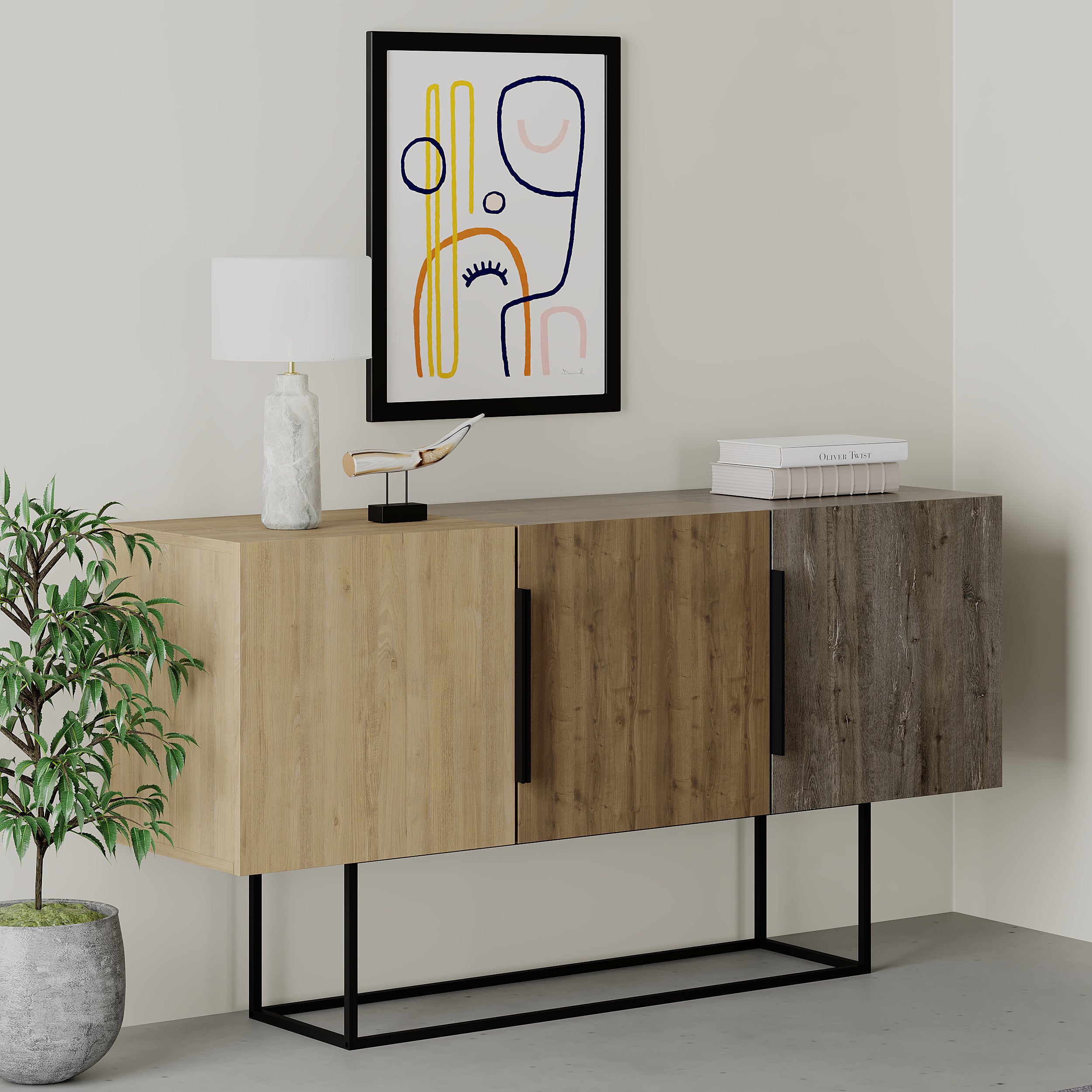 Tontini Console Sideboard Display Unit - Decortie