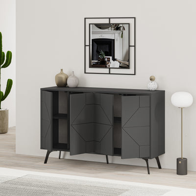Dune Console Sideboard Display Unit 123cm – Anthracite