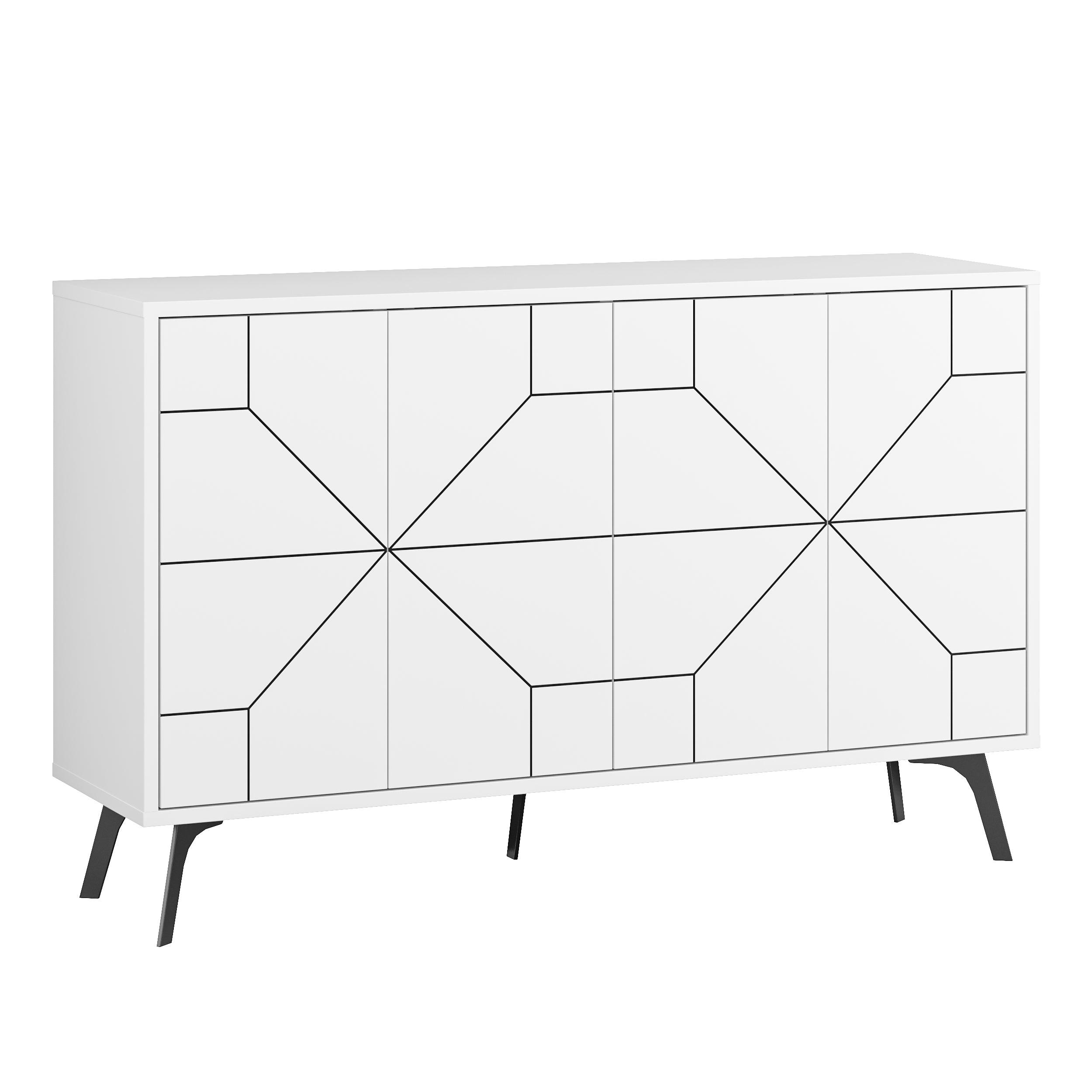 Dune Console Sideboard Display Unit 123cm - Decortie