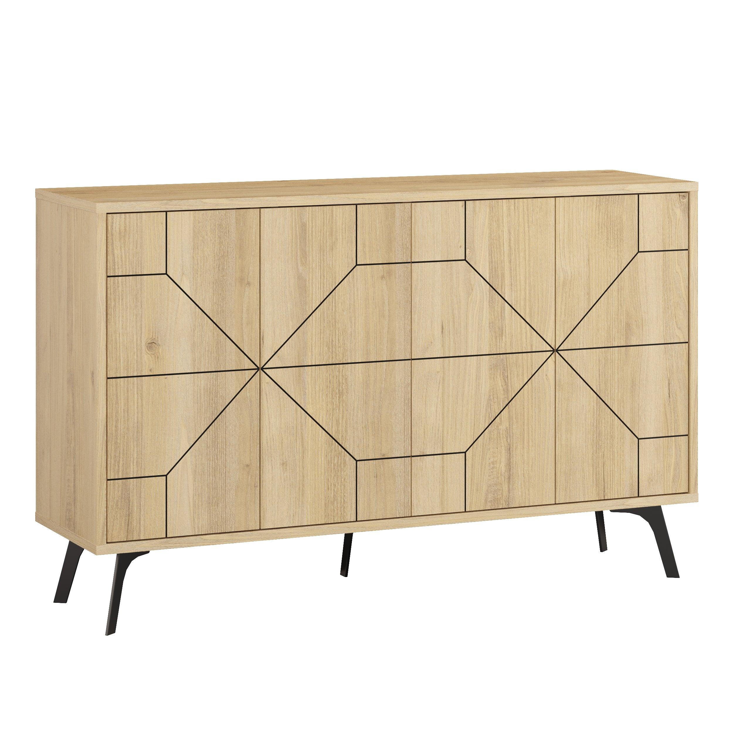 Dune Console Sideboard Display Unit 123cm - Decortie