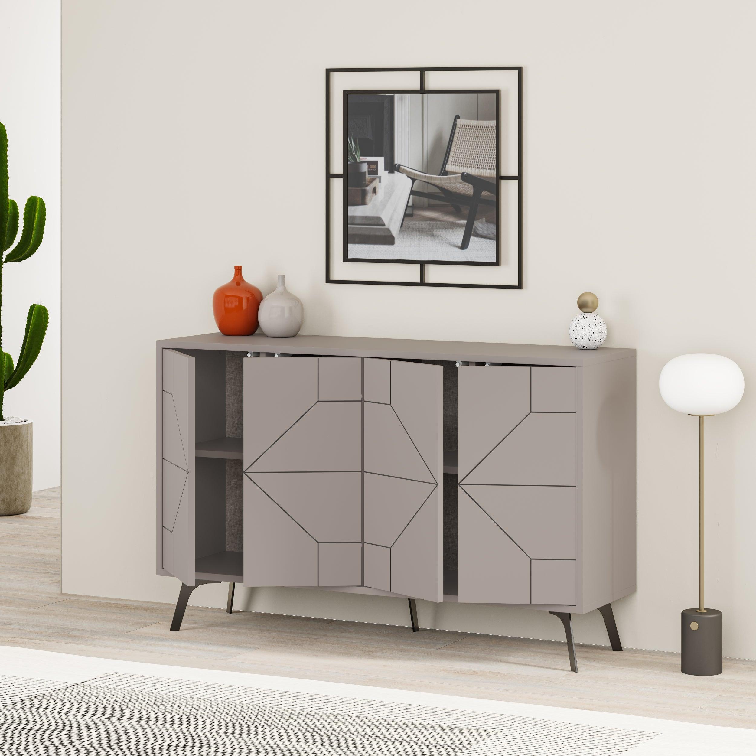 Dune Console Sideboard Display Unit 123cm - Decortie