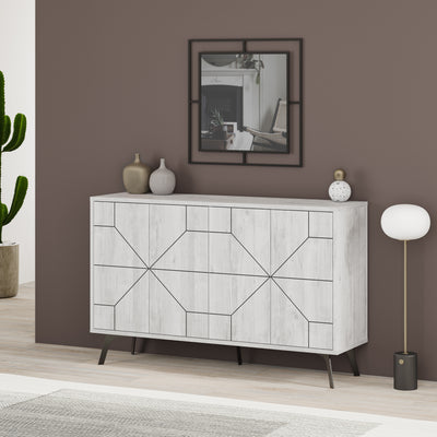 Dune Console Sideboard Display Unit 123cm – Ancient White