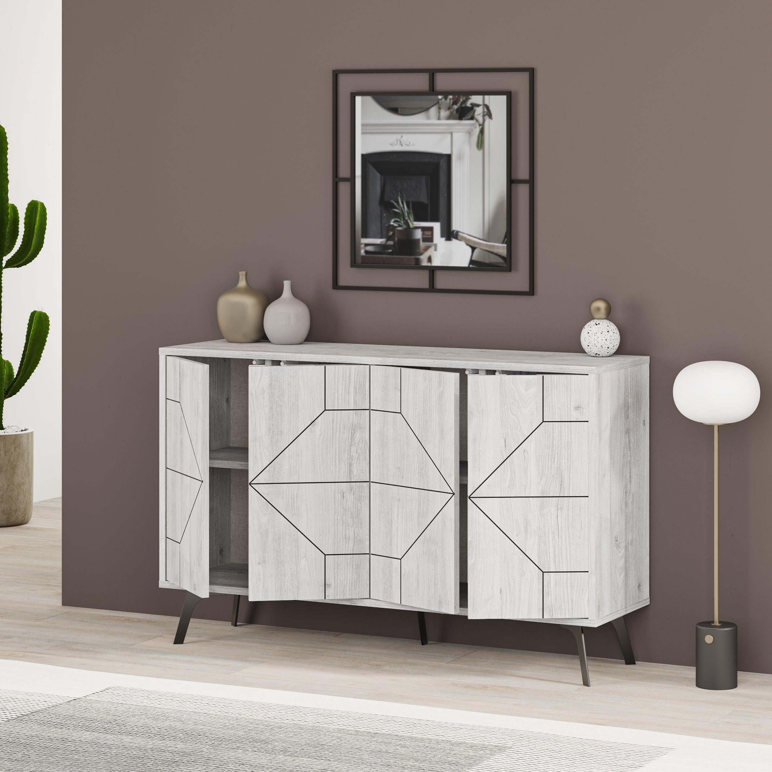 Dune Console Sideboard 123cm with open storage – Decortie
