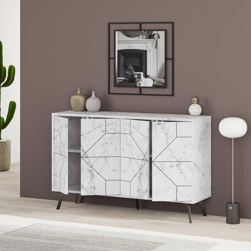 Dune Console Sideboard 123cm with open storage – Decortie