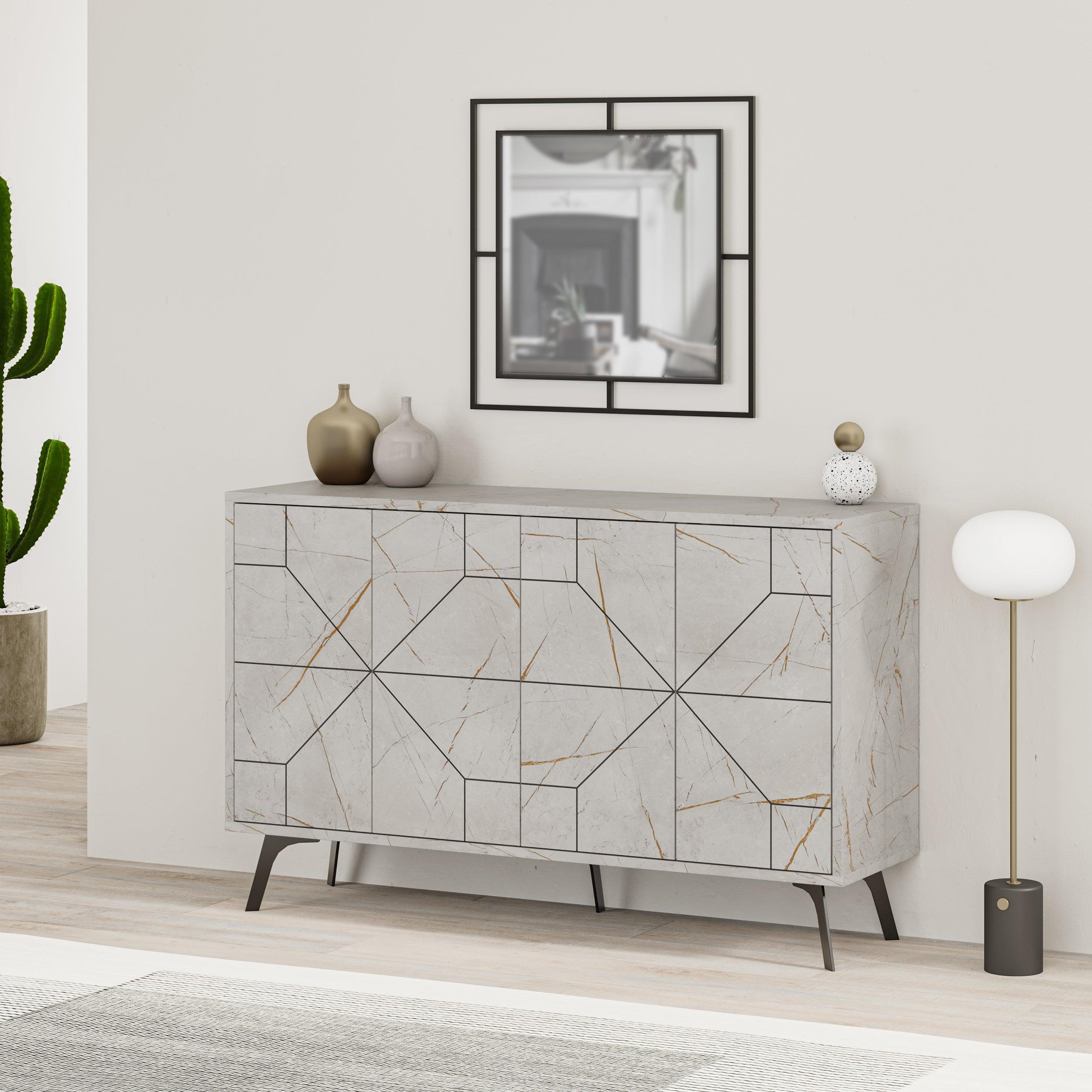 Dune Console Sideboard Display Unit 123cm - Decortie