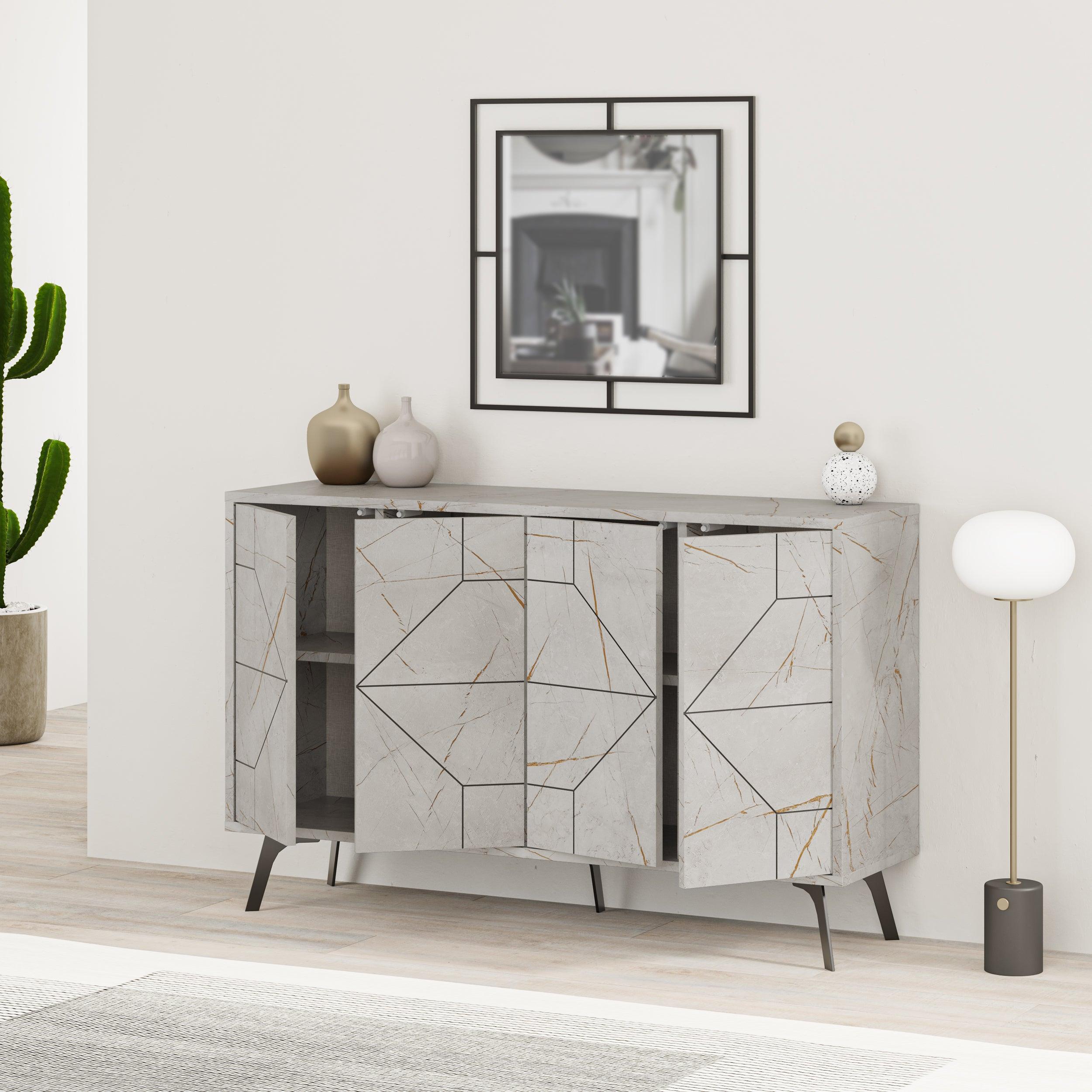 Dune Console Sideboard Display Unit 123cm - Decortie