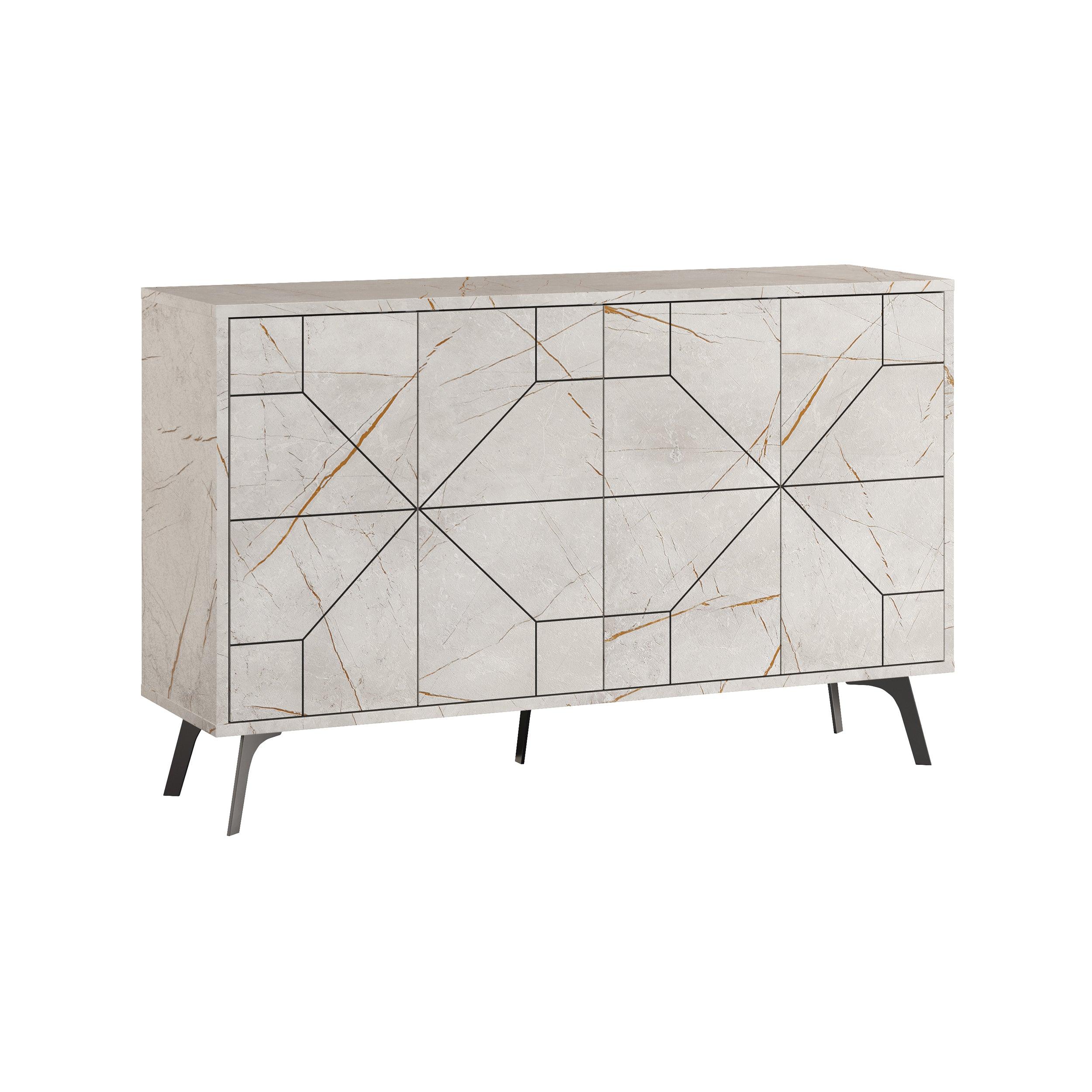 Dune Console Sideboard Display Unit 123cm - Decortie