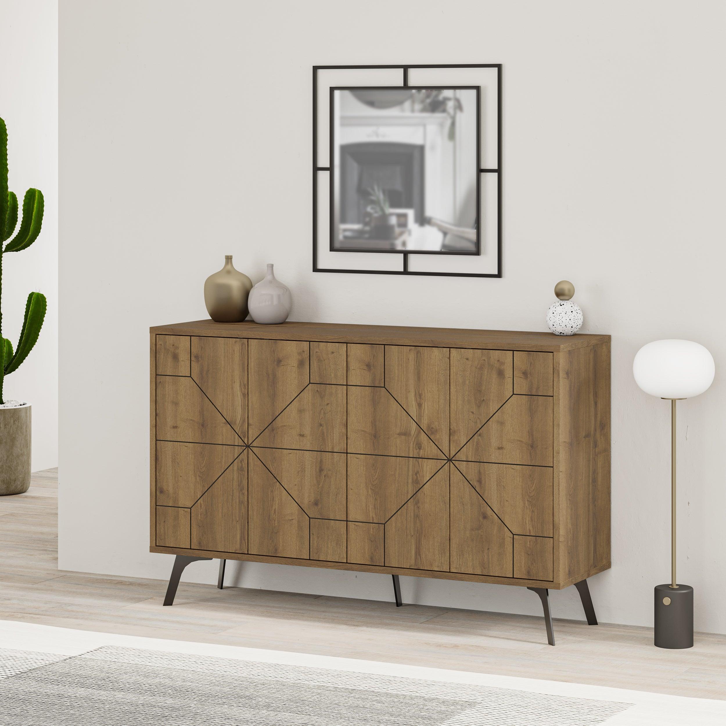 Dune Console Sideboard Display Unit 123cm - Decortie