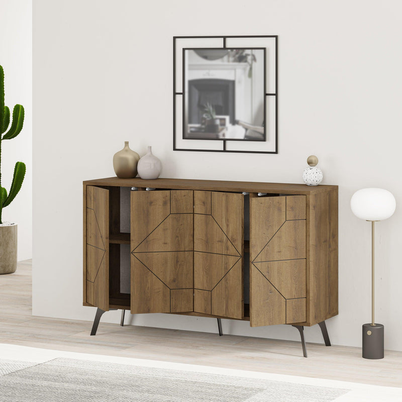 Dune Console Sideboard 123cm with open storage – Decortie