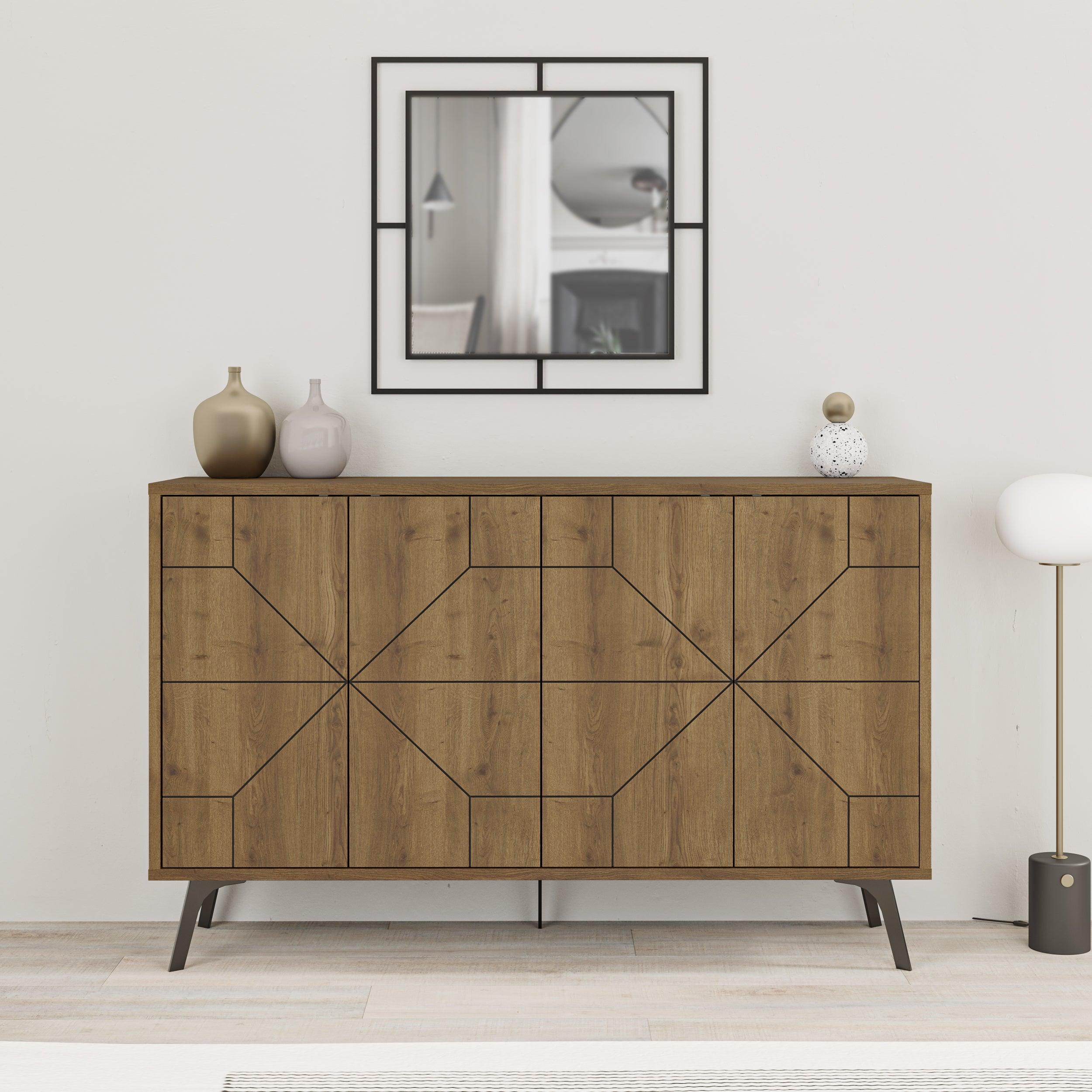 Dune Console Sideboard Display Unit 123cm - Decortie