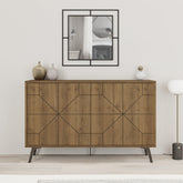 Dune Console Sideboard Display Unit 123cm in Dark Oak