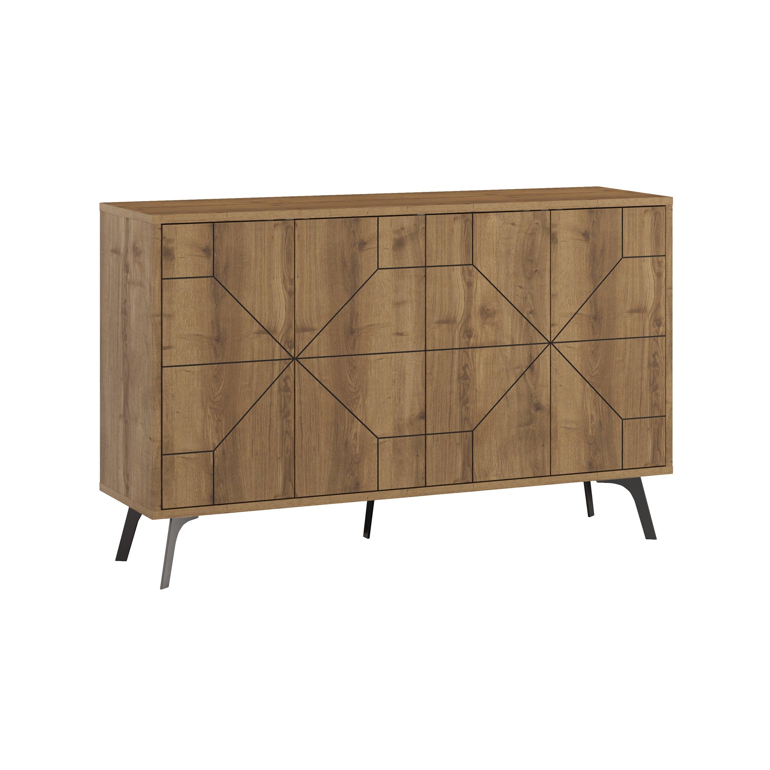 Dune Console Sideboard Display Unit 123cm - Decortie