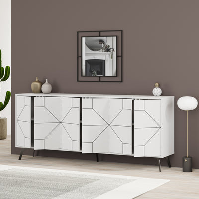 Dune Console Sideboard Display Unit 183cm – White