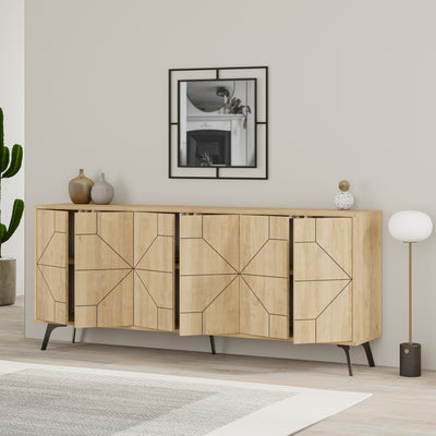 Dune Console Sideboard Display Unit 183cm – Oak