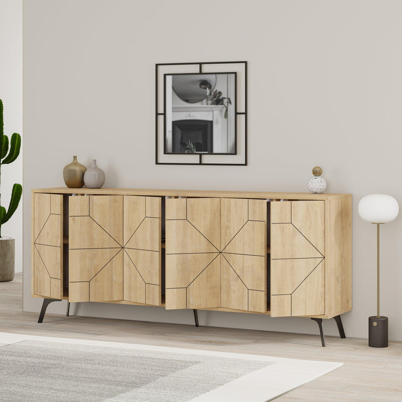 Dune Console Sideboard 183cm with open storage – Decortie