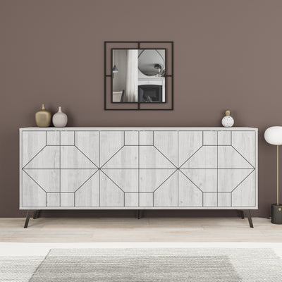 Dune Console Sideboard Display Unit 183cm – Ancient White
