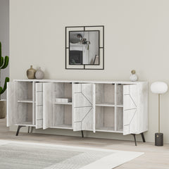 Dune Console Sideboard Display Unit 183cm – Ancient White