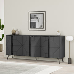 Dune Console Sideboard Display Unit 183cm – Anthracite
