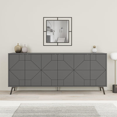 Dune Console Sideboard Display Unit 183cm in Anthracite