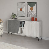 Fiona Console Sideboard Display Unit 180 – Ancient White,Retro Grey