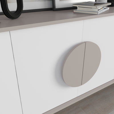 Gora Console Sideboard Display Unit 180Cm – Light Mocha,White