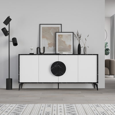 Gora Console Sideboard Display Unit 180Cm in Bendir,White