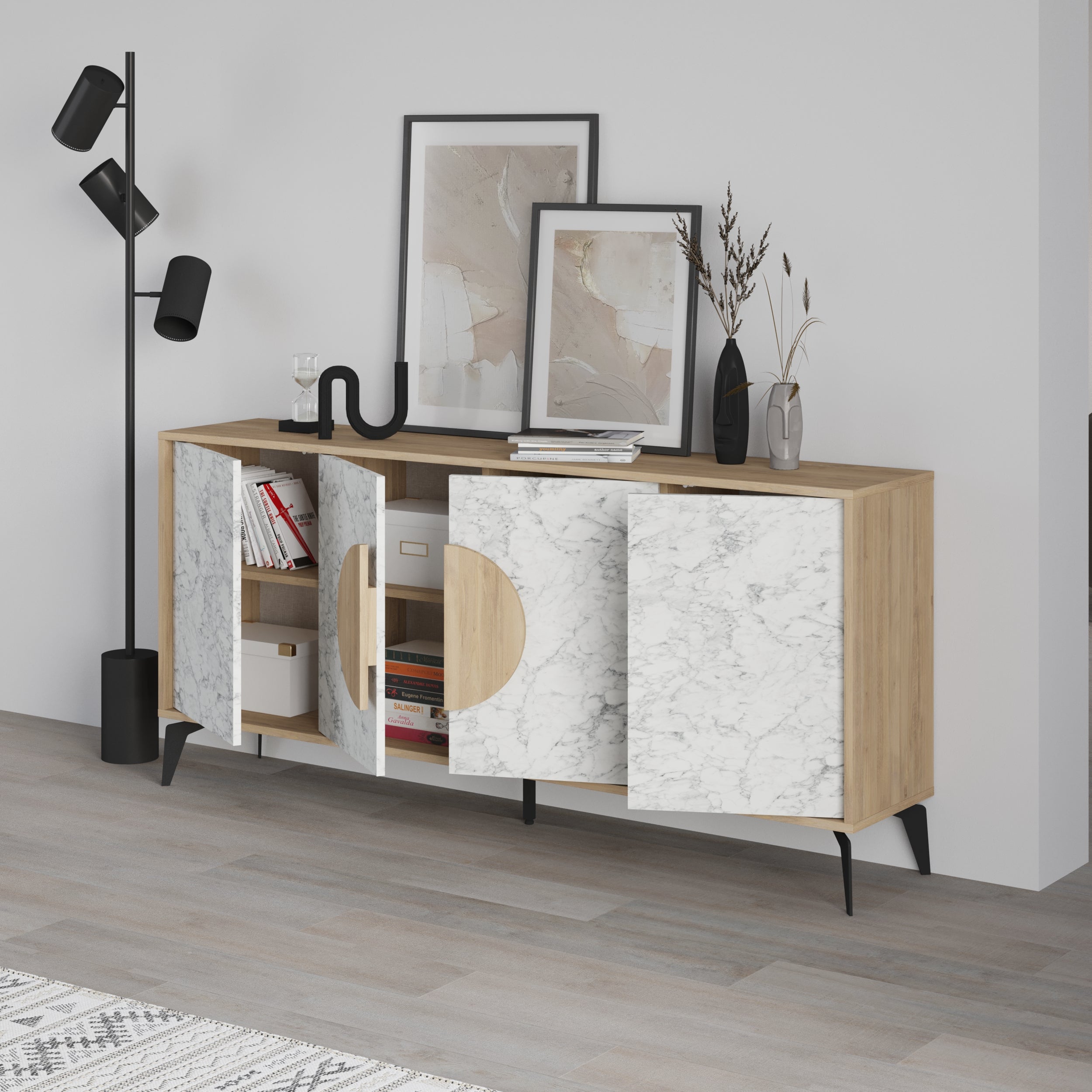Gora Console Sideboard Display Unit 180Cm - Decortie