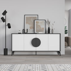 Gora Console Sideboard Display Unit 180Cm – Anthracite,White