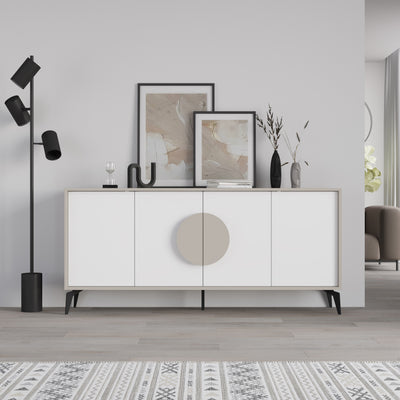 Gora Console Sideboard Display Unit 180Cm – Sandstone,White