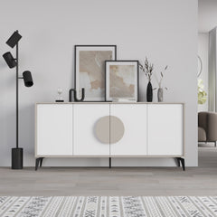Gora Console Sideboard Display Unit 180Cm – Sandstone,White