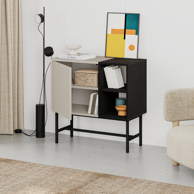 Mona Mini Console Table with Storage & Shelves - view 6