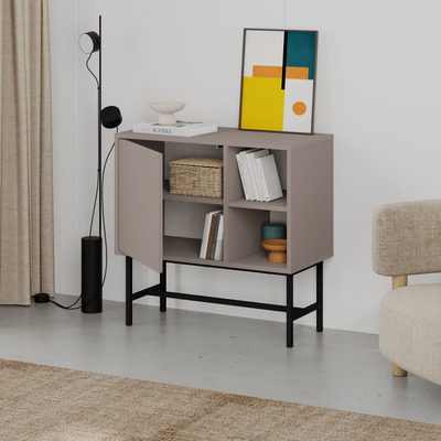 Mona Mini Console Table with Storage & Shelves - view 4