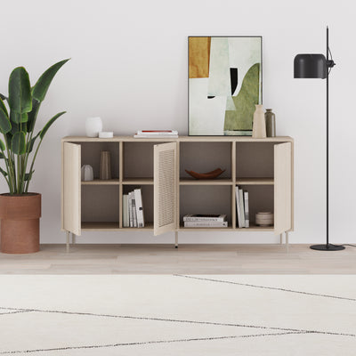 New Inca 3 Door Sideboard with Open Shelves - view 2