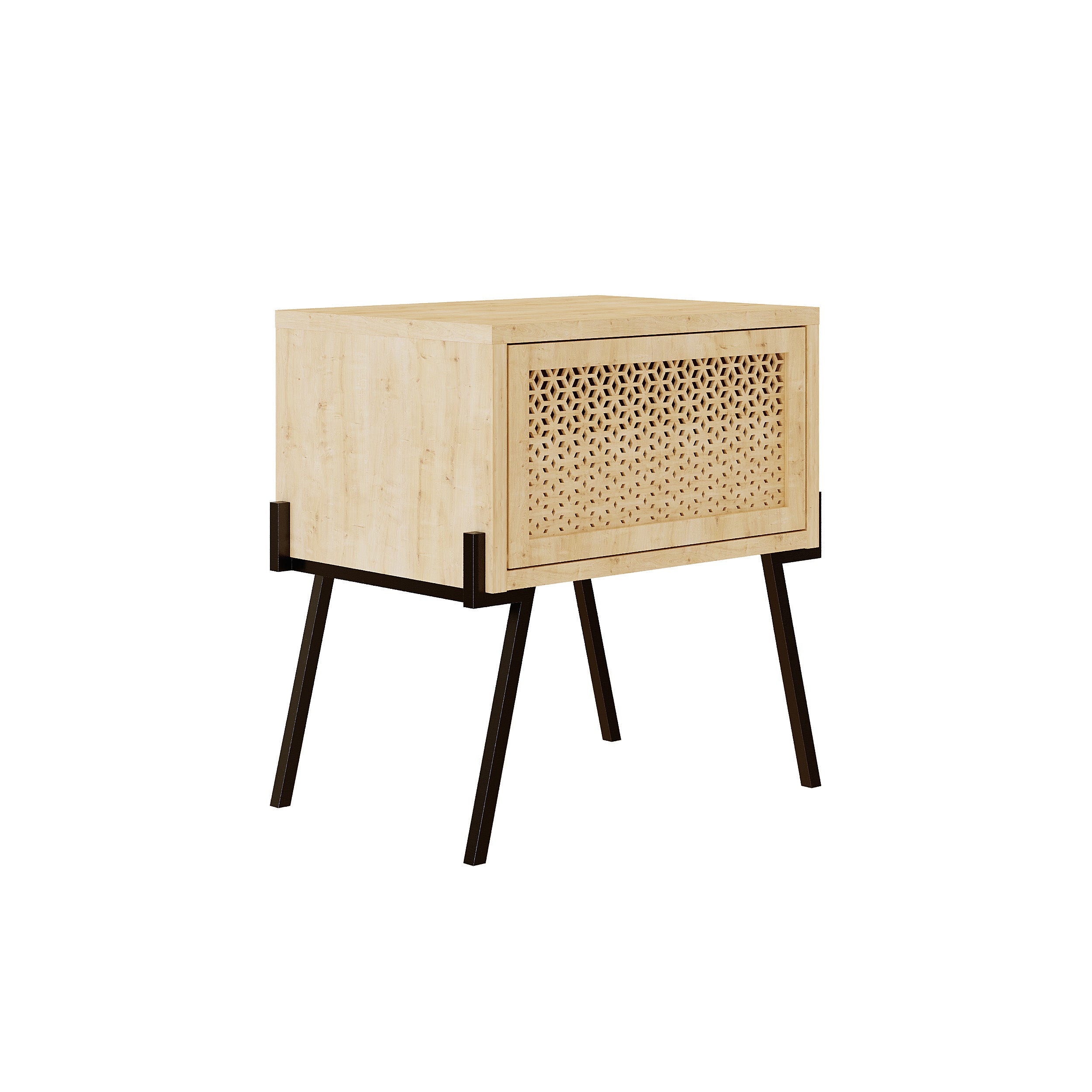 Naive Modern Bedside Table Bedroom Furniture Width 48cm - Decortie
